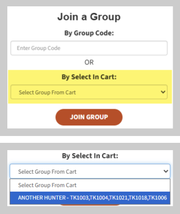 Select in Cart